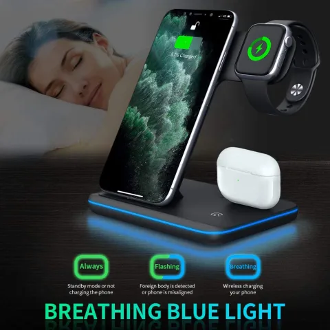 Compatible Mobile Phone Watch Earphone Wireless Charger 3