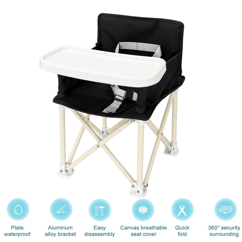 Baby Highchair Infant Feeding Toddler Table Chair Travel Seat Foldable Folding