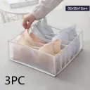 3Pc Beige 6Grid