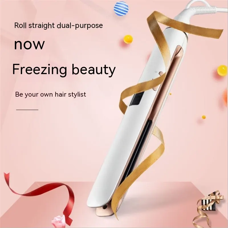 Hair Curler and Straightener Dual-use Air Bangs