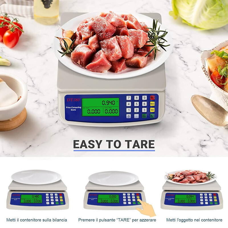 30KG Platform Commercial Weighing Scale Digital-Electronic Price Shop Retail UK — image 6