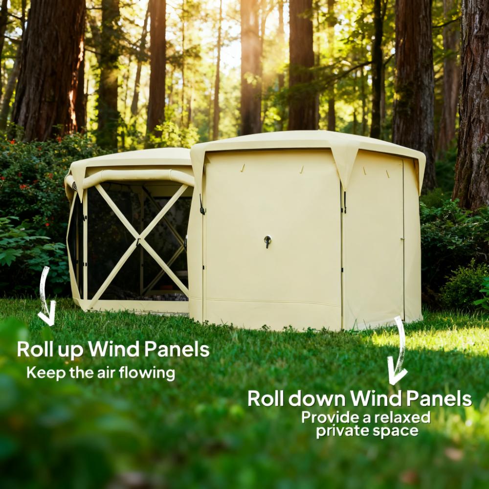 11 X 11ft Up Tent With Removable Roof Cover