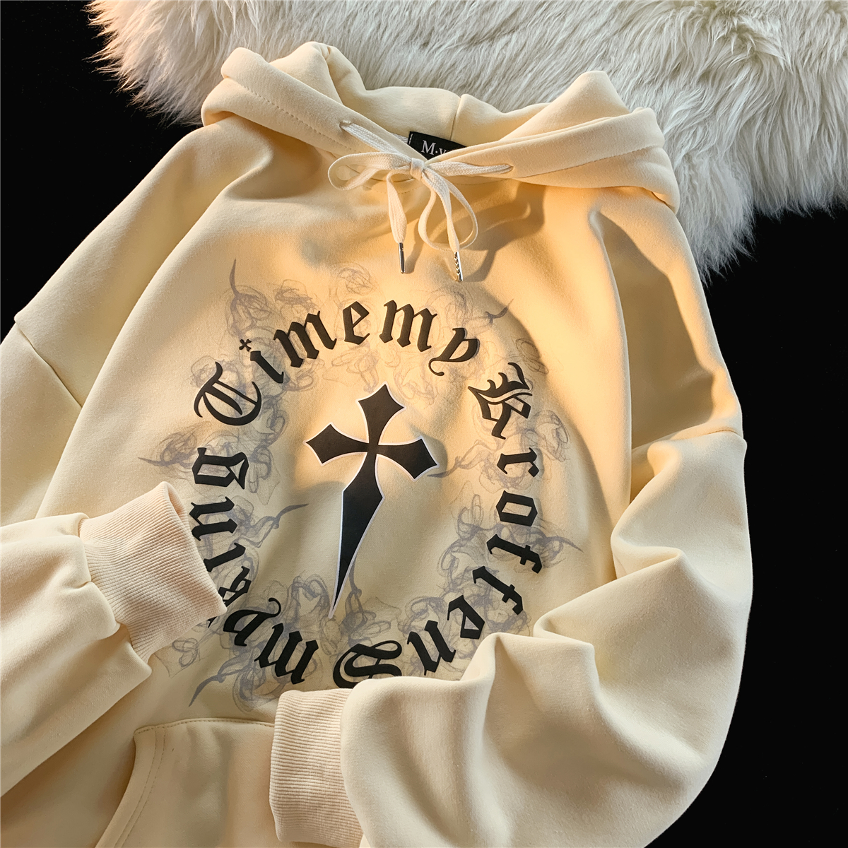 Men's Winter Plush Thickened Cross Hood