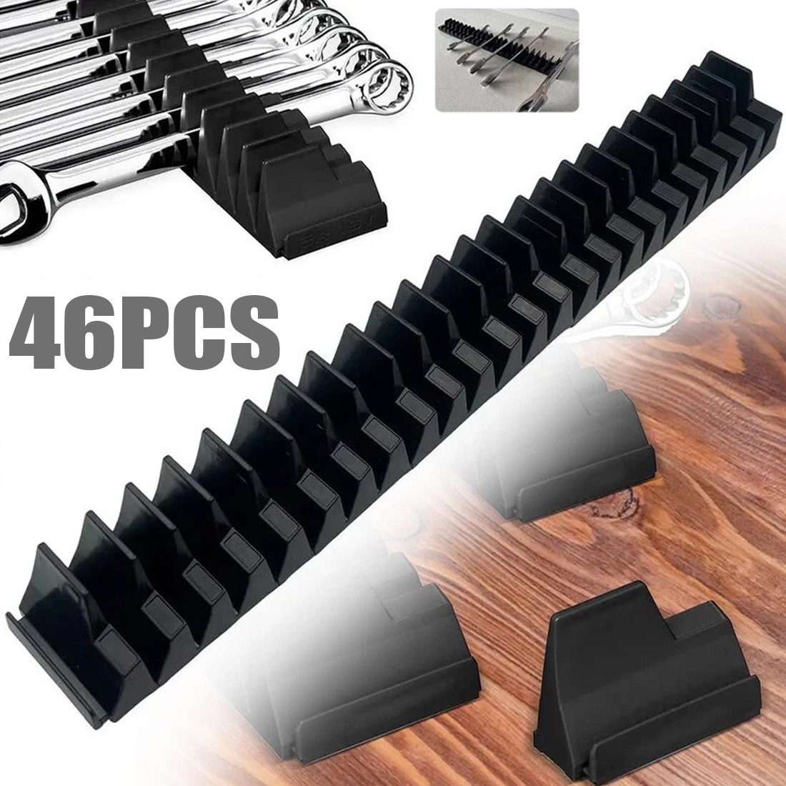 46 PCS Magnetic Wrench Organizer Widget Portable Tool Storage Shelf Practical UK — image 3