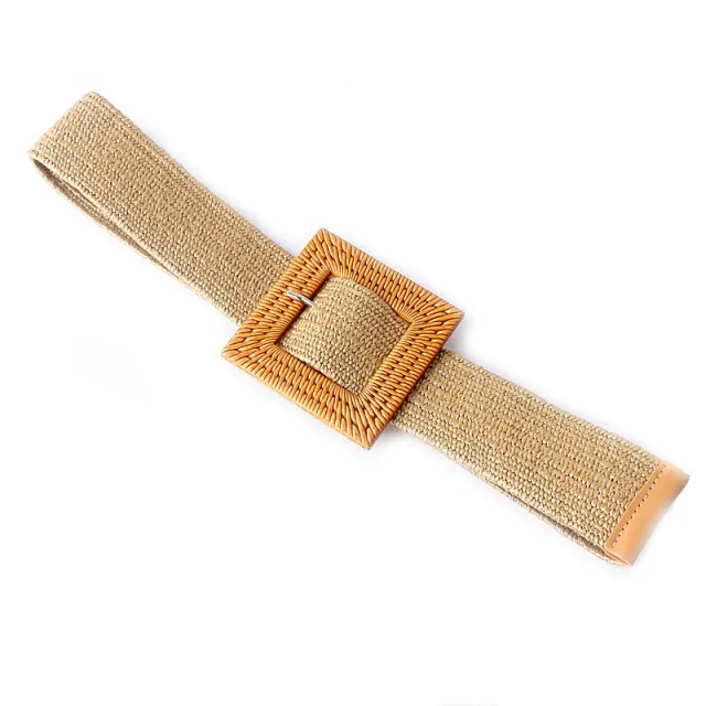 Bohemian Woven Belt Female Ornament Khaki - Shop at LoveMi