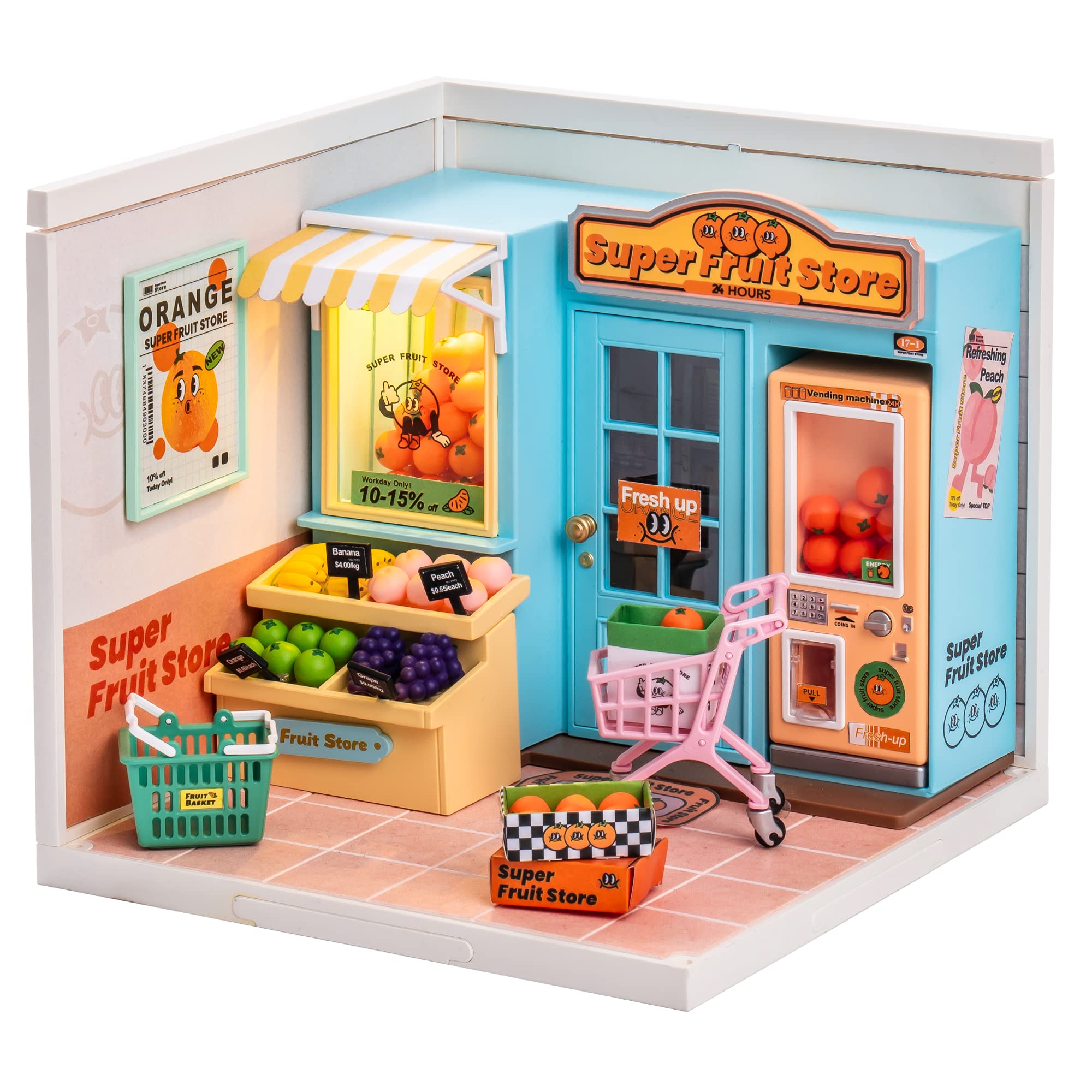 Rolife Miniature House Building Kit - Xmas Gift. Product Description: Rolife DIY Miniature House Super World Dollhouse Model Building Parent-child Cosplay Game Birthday for Adults Teen Craft Kits 100 Pieces Characteristics: Product Name:Dollhouse DIY Kit 