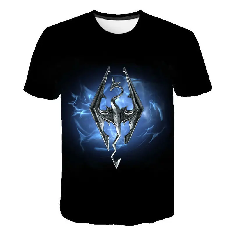 Men's And Women's Fashion Casual Digital Printed Round Neck Short-sleeved T-shirt