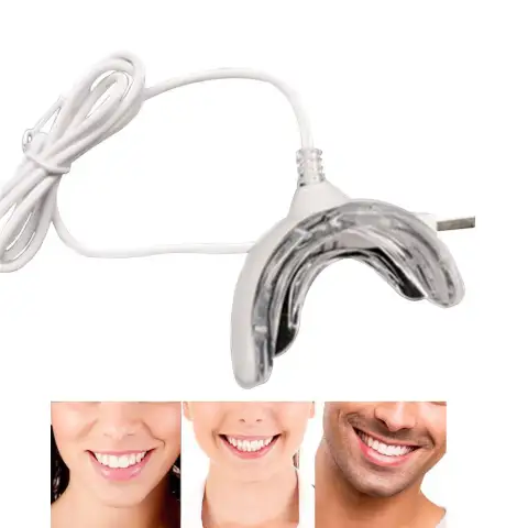 Smart LED Teeth Whitening Portable USB Charging Led Blue