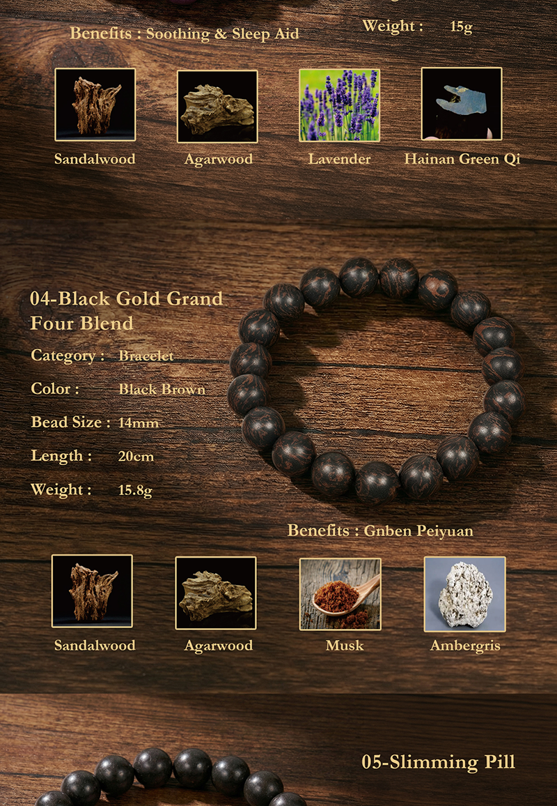 Traditional Chinese Medicine Jewelry Bead Bracelet