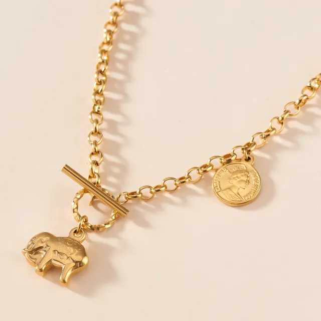 Simple Frosted Butterfly Love Snake Bone Chain Necklace - Shop at LoveMi
