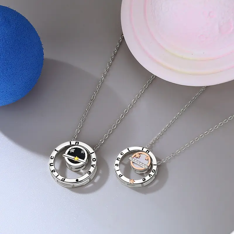 Couple Fashion Sterling Silver Necklace