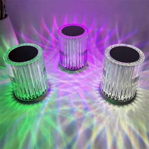 Crystal Lamp Table Atmosphere Creative Line Small Night Led