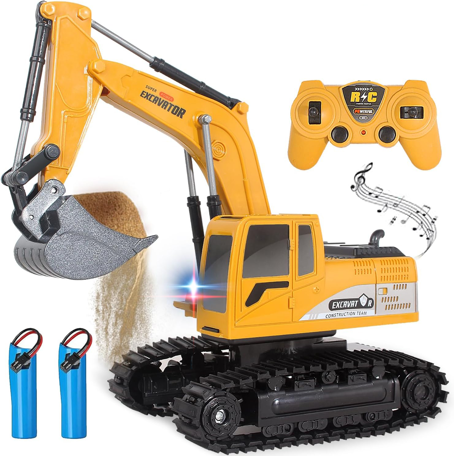 AU RC Digger Remote Controlled Excavator Construction Vehicle Truck Car Kids Gifts, The Logistics Will Be Send Randomly