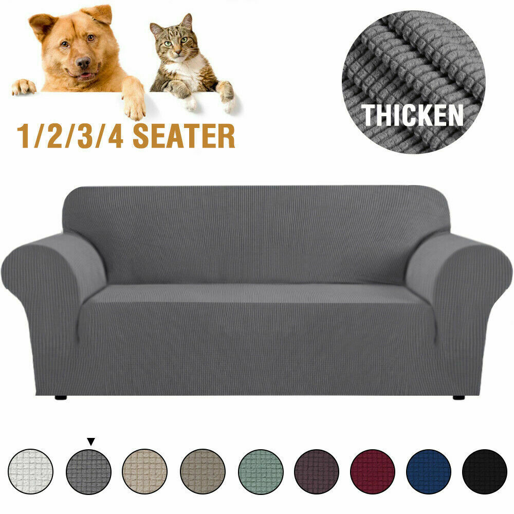 Super Stretch Couch Covers Sofa Covers Slip Covers Soft Thick 1-2-3-4 Seater