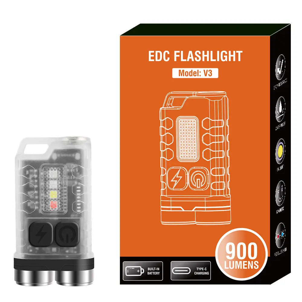 Mini LED Flashlight Rechargeable Safe Protection Electric
