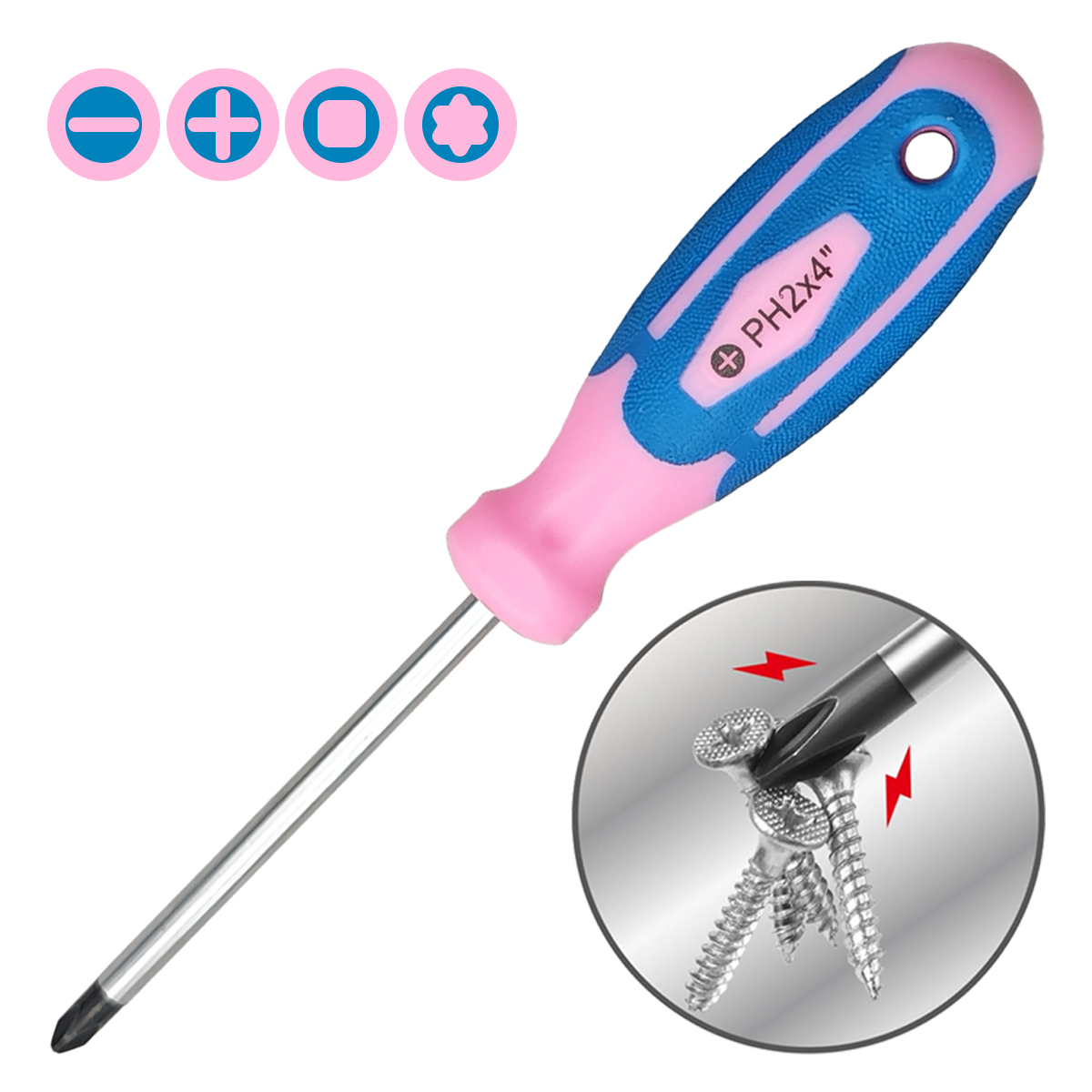 12-Piece Screwdriver Tool Set, Home Renovation Tools, Hand Tool Set, Powder Blue Tool Set