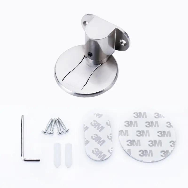 Adjustable No-drilling Zinc Alloy Floor-mounted Interior Door