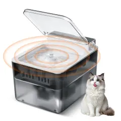 Wireless Charging Battery Driven 304 Stainless Steel Cat Automatic Induction Pet Water Fountain - 3L - View 1