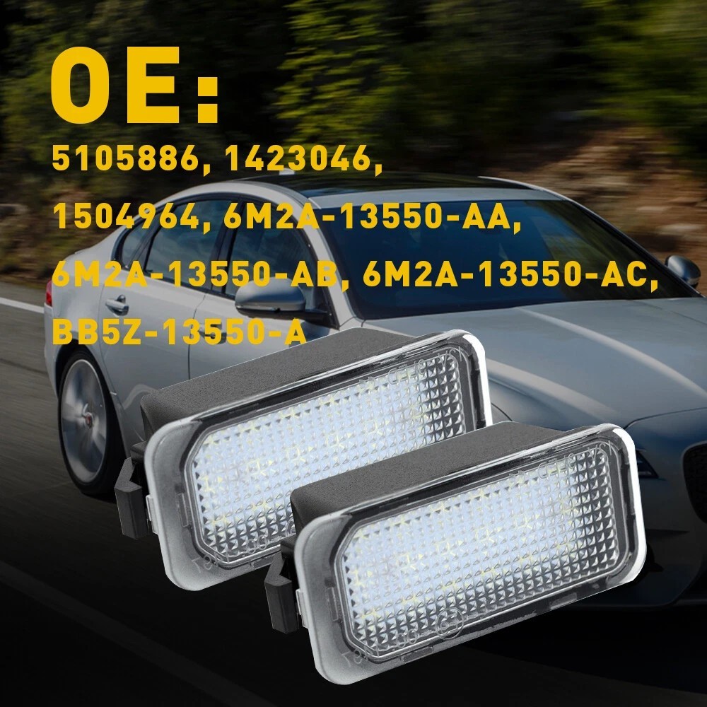 2xFor Ford Transit Connect Courier Custom Tourneo LED License Number Plate Light