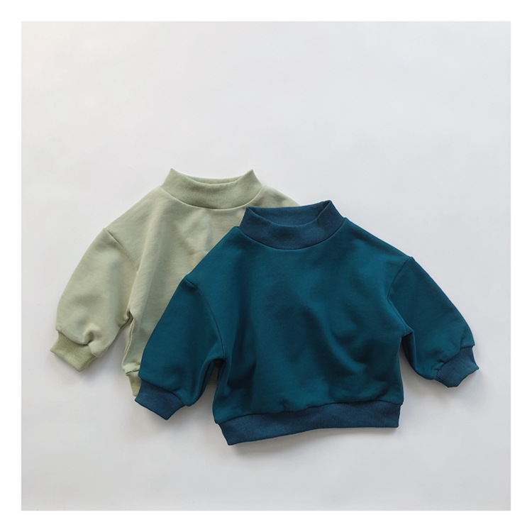 Children's Winter New Half Turtleneck Thickened Sweatshirt