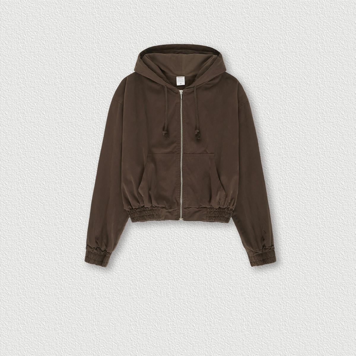 Women's Vintage Washed Distressed Zip Hoodie Coffee - Shop at LoveMi