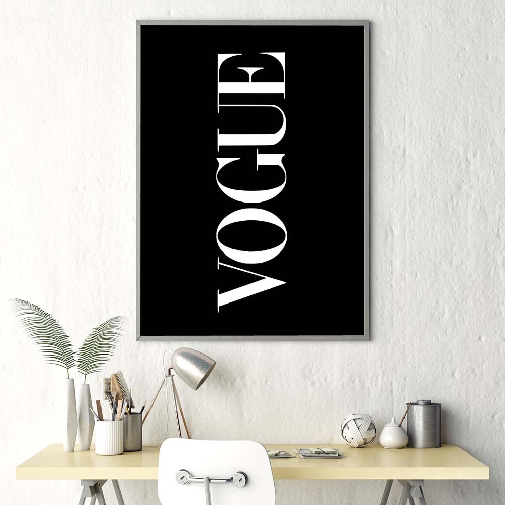 Home Fashion Minimalist Decorative Black And White Poster