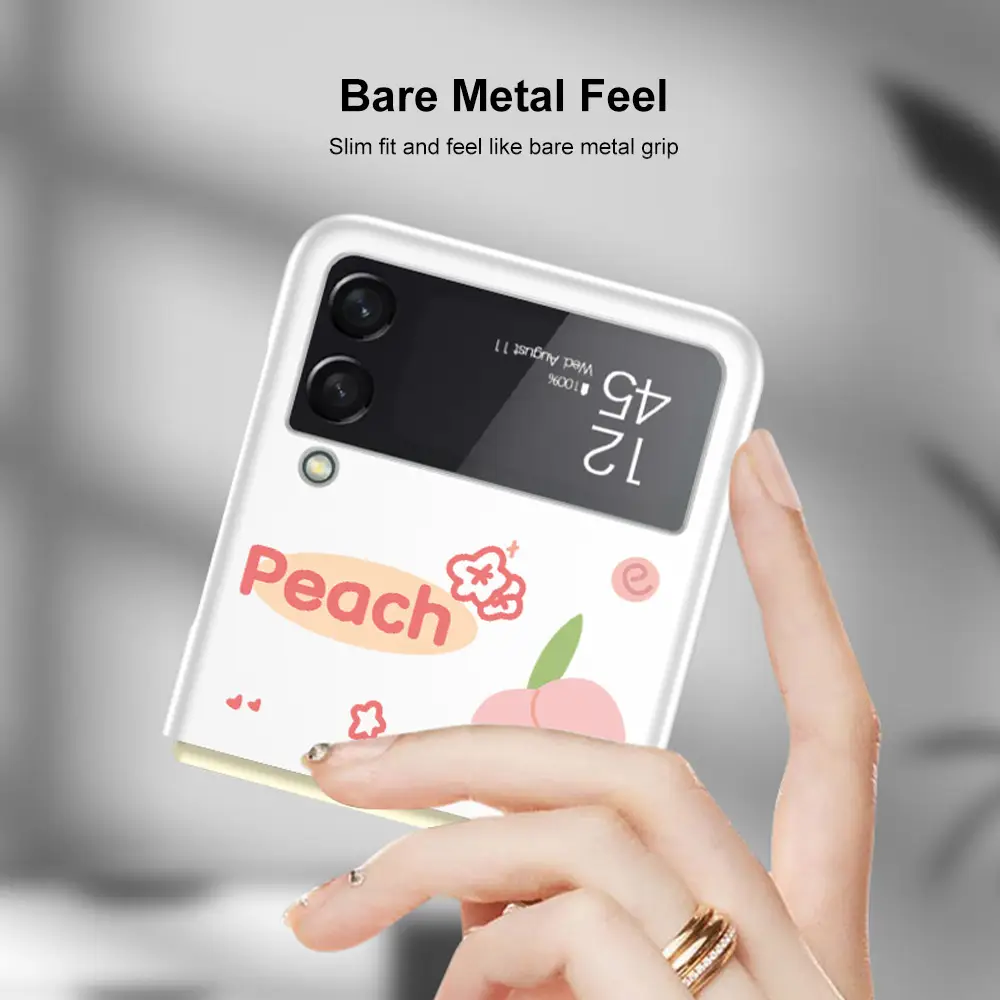 Creative Painted Phone Case Solid Matte Folding Screen Anti Drop
