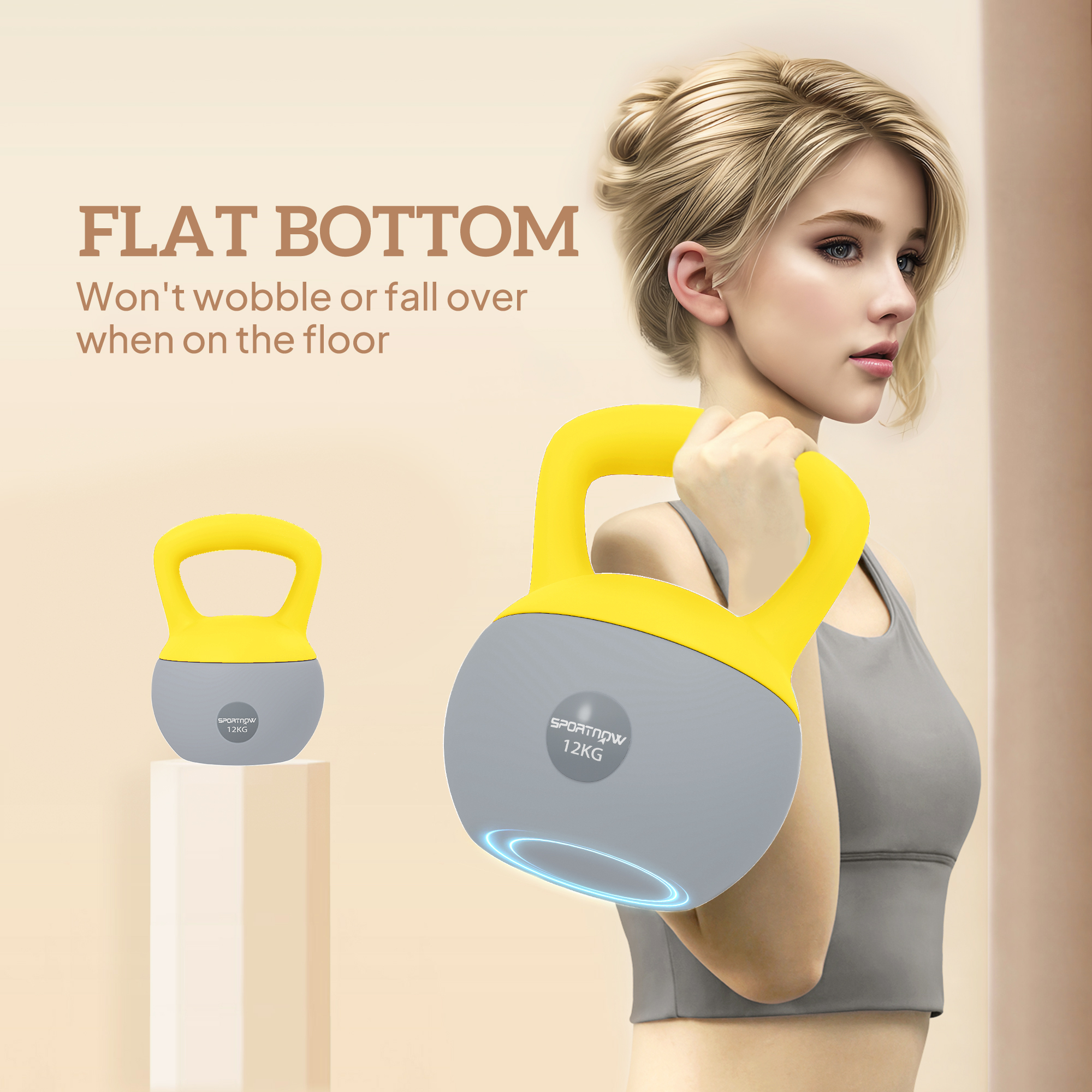12 Kg Soft Kettlebell With Anti Slip Handle, Suitable For Home Gym — image 3