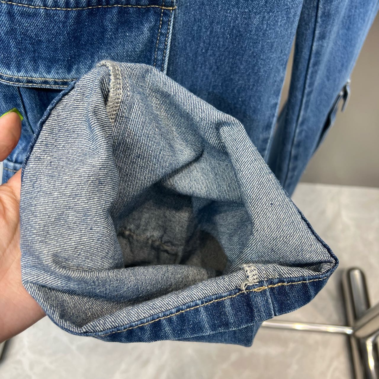 Cargo Pants Spice Girl Denim Suit - Image 6