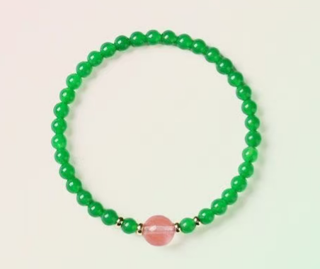 Traditional Chinese Liuli Beaded Bracelet