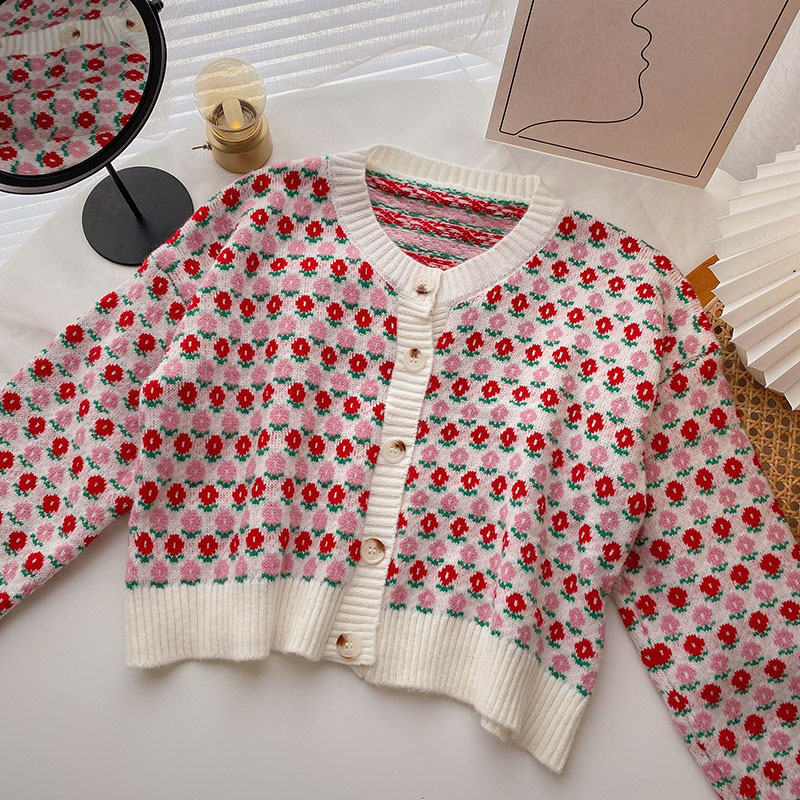 Girl Loose Lazy College Style Cardigan Coat - Image 30