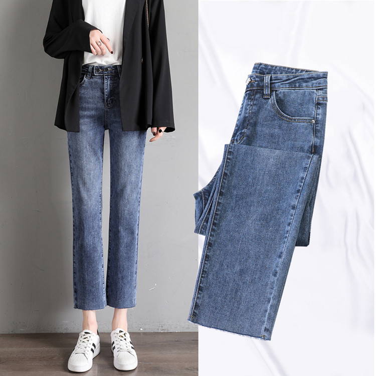 Title 5, Jeans Pantaloni a sigaretta casual a gamba drit...