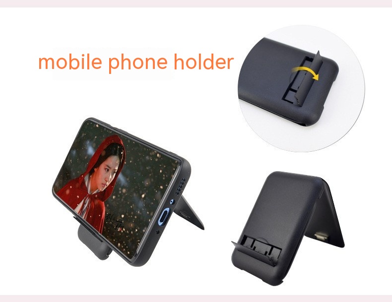 Portable Data Cable Business Card Holder Multi-function Charging Cable Mobile Phone Bracket Six-in-one