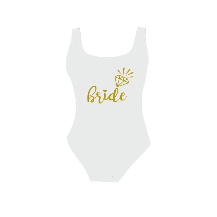 Shou One-piece Swimsuit, Simple And Sexy Backless - White