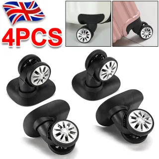 4Pcs Luggage Case Wheel Suitcase Replacement Wheels Casters 360 Swivel Travel