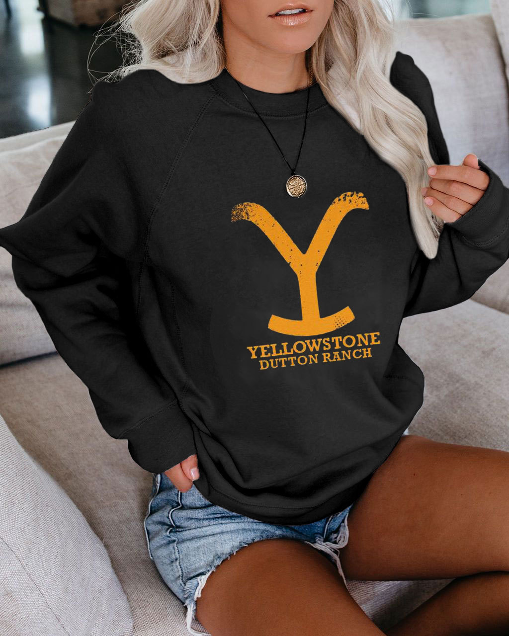 Ladies New Printed Sweatshirt Europe And America