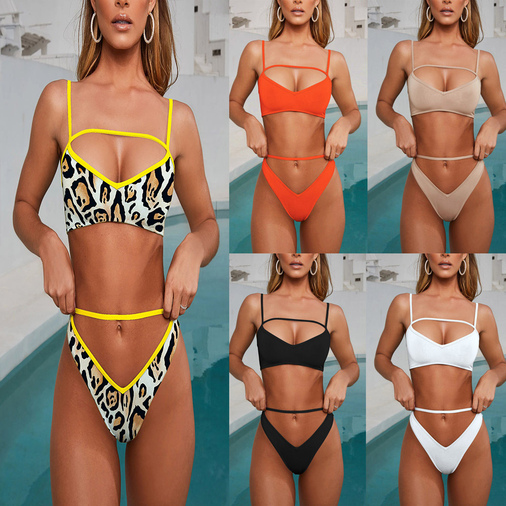 Title 4, Bikini Multicolore Femme Maillot de Bain Fendu ...