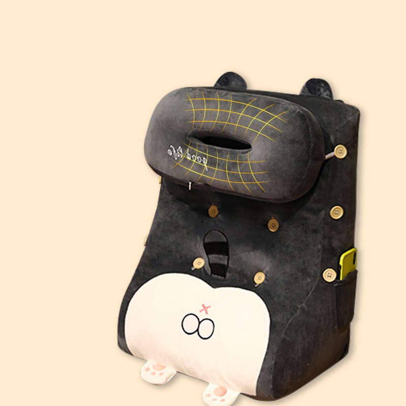 Big Back On The Bed And Tatami Pillow On The Waist