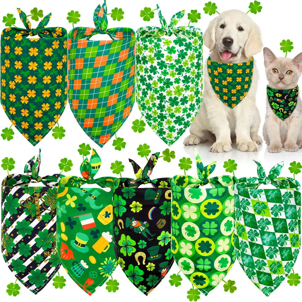 Drool Clover Triangle Towel Dog Scarf Pet