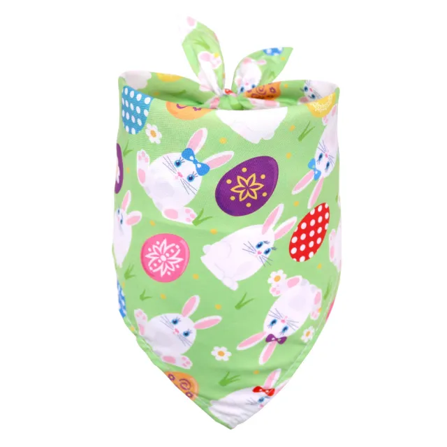 Easter Pet Triangle Scarf Dog Holiday Lip Towel Egg Rabbit - Shop at LoveMi