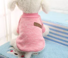 Winter Small And Medium Size Dog Pet Clothes Warm - Pink - View 1