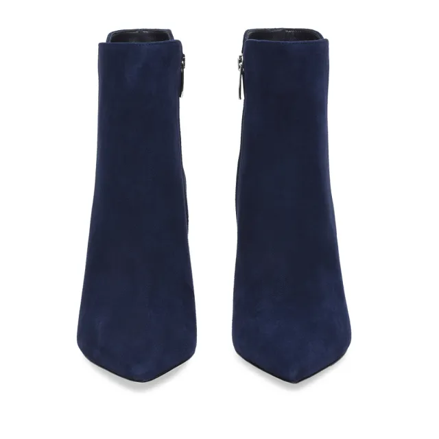 Women's Pointed Toe Super High Heel Zipper Ankle Boots Blue - Shop at LoveMi