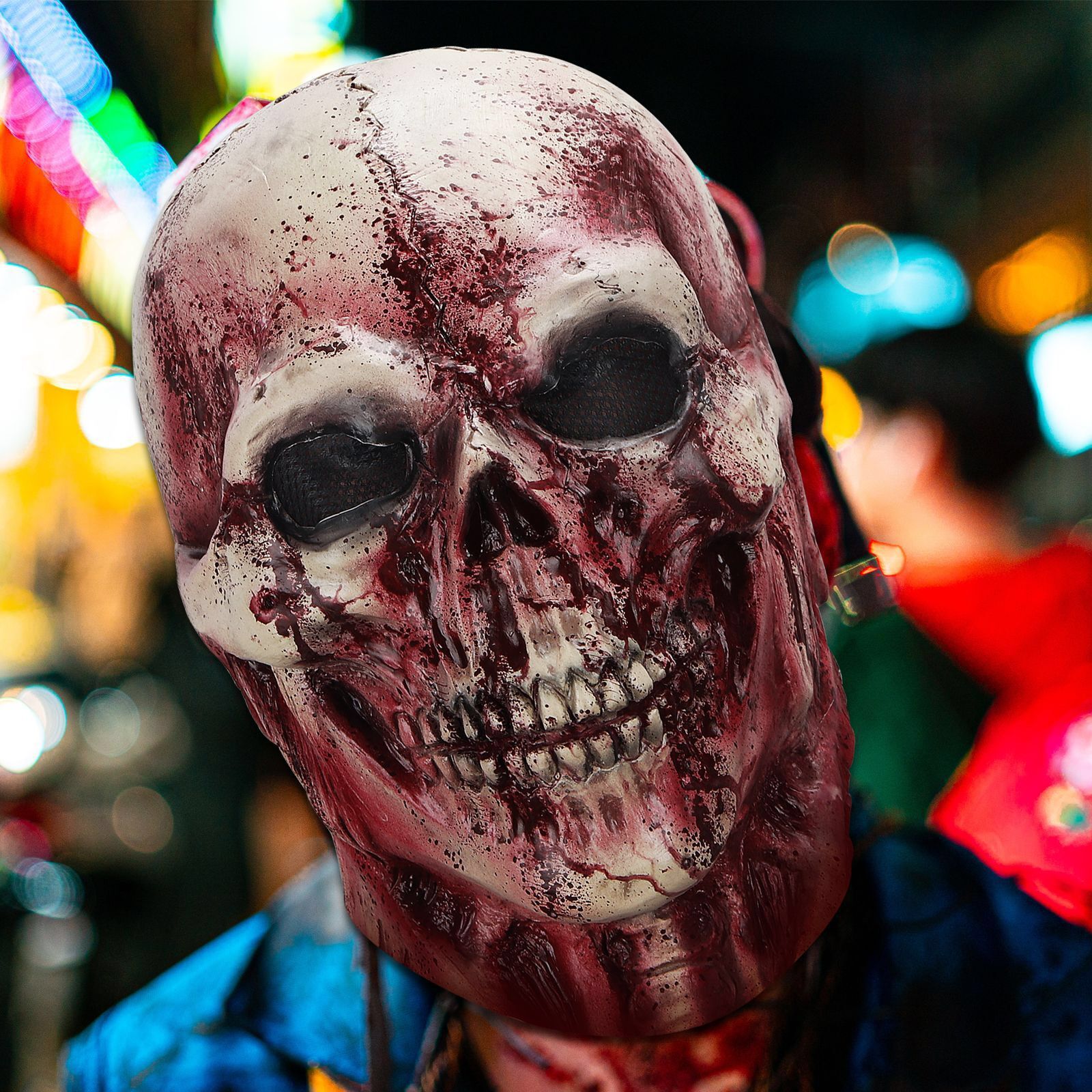 Horror Mask Scary Headgear Ghost Festival Funny Face Props — foto 12