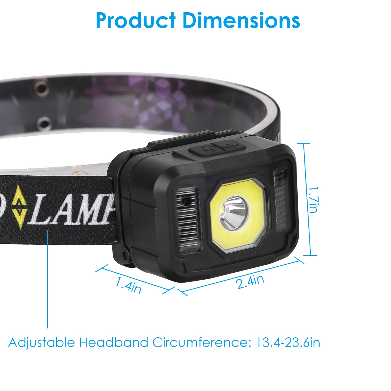 2Packs Rechargeable Motion Sensor Headlamp 6 Light Modes COB XPG Headlight Torch Flashlight For Fishing Running Camping Hiking