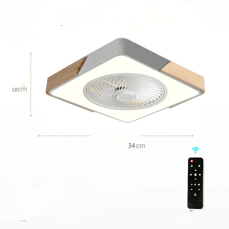 Modern Ceiling Fan With Light And Control