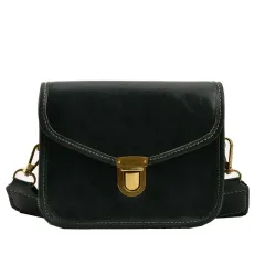 Women's Fashion Casual Vintage Shoulder Bag - Black - View 1