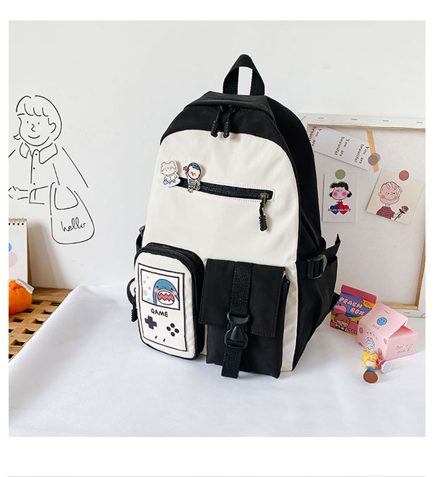 School Bag High School Harajuku Japanese Middle School Students Junior High School Ins Small Backpack Black - Shop at LoveMi