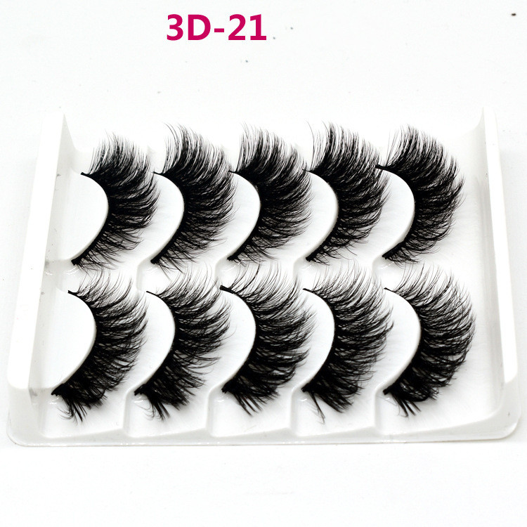 Handmade chemical fiber false eyelashes 3D21 - Shop at LoveMi
