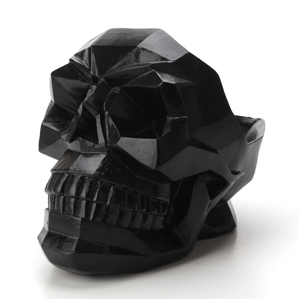 Creative Geometric Faceted Skull Ornament Mobile Phone Holder - Image 5