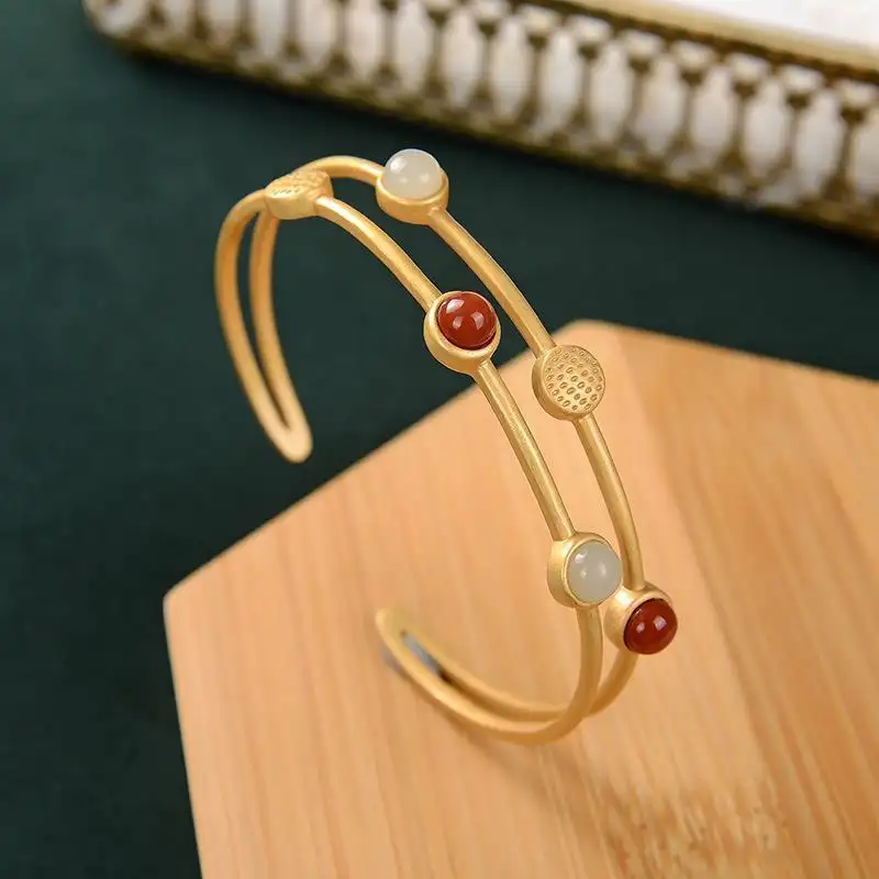 Women's Round Fashion Sapphire Bracelet